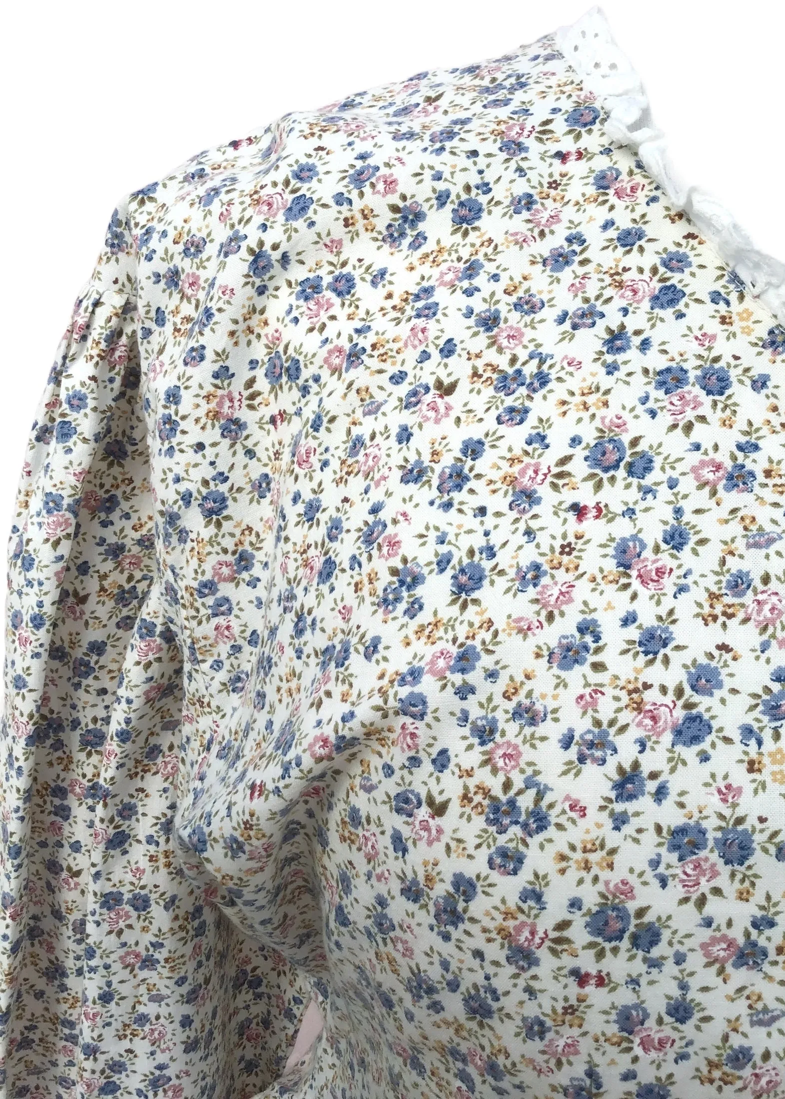 1970s Vintage Ditsy Floral Cotton Blouse Jacket • Dorothy Perkins • 42"