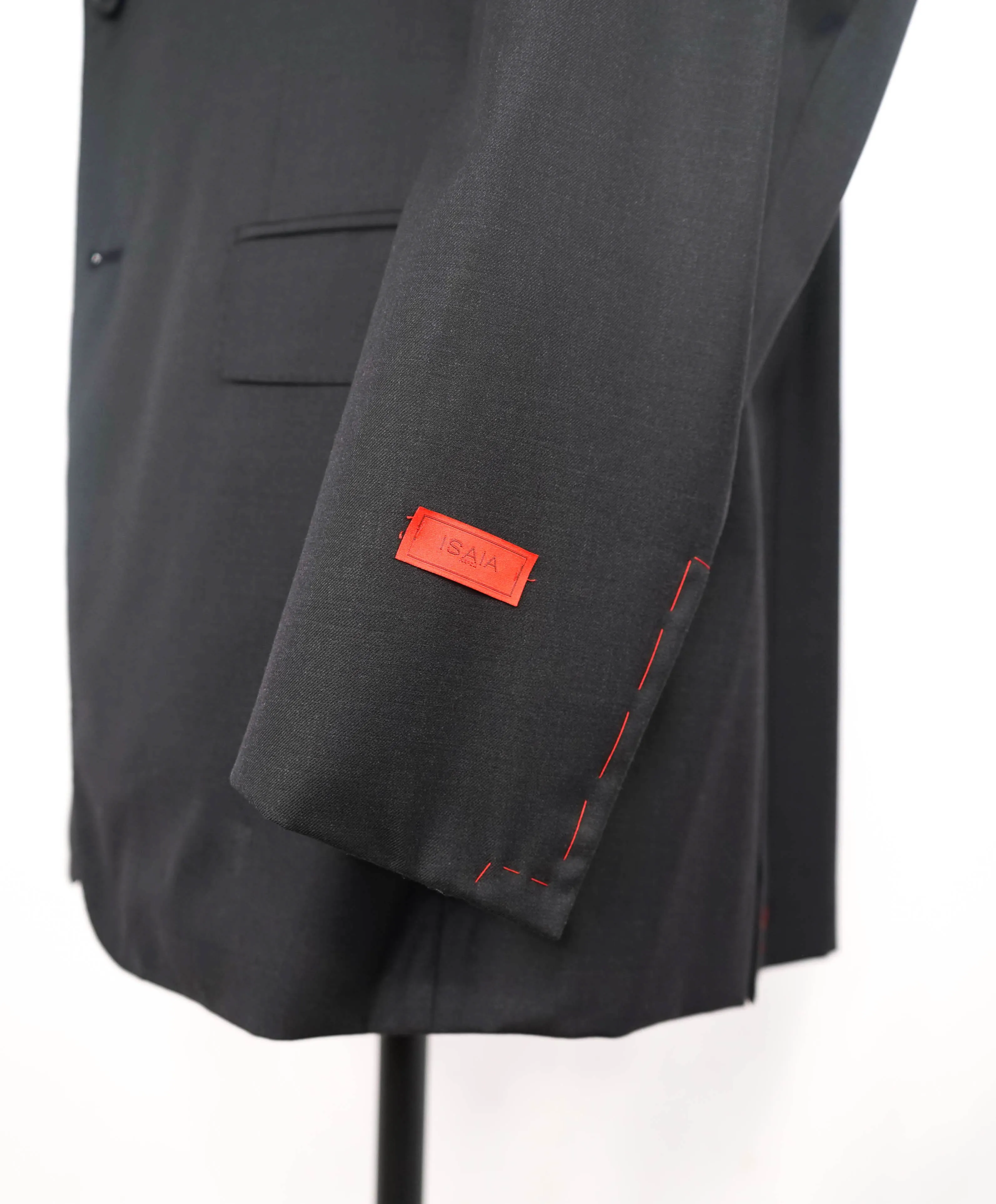 $2,995 ISAIA - *CLOSET STAPLE* Gray Textured 2-Button Notch Lapel Blazer - 48L