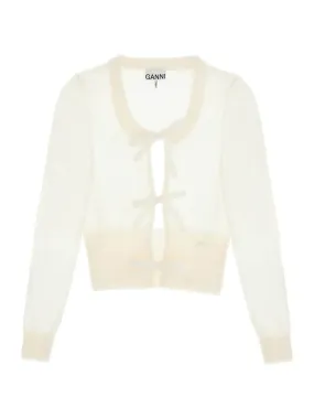 Bow Accent Mohair Sweater