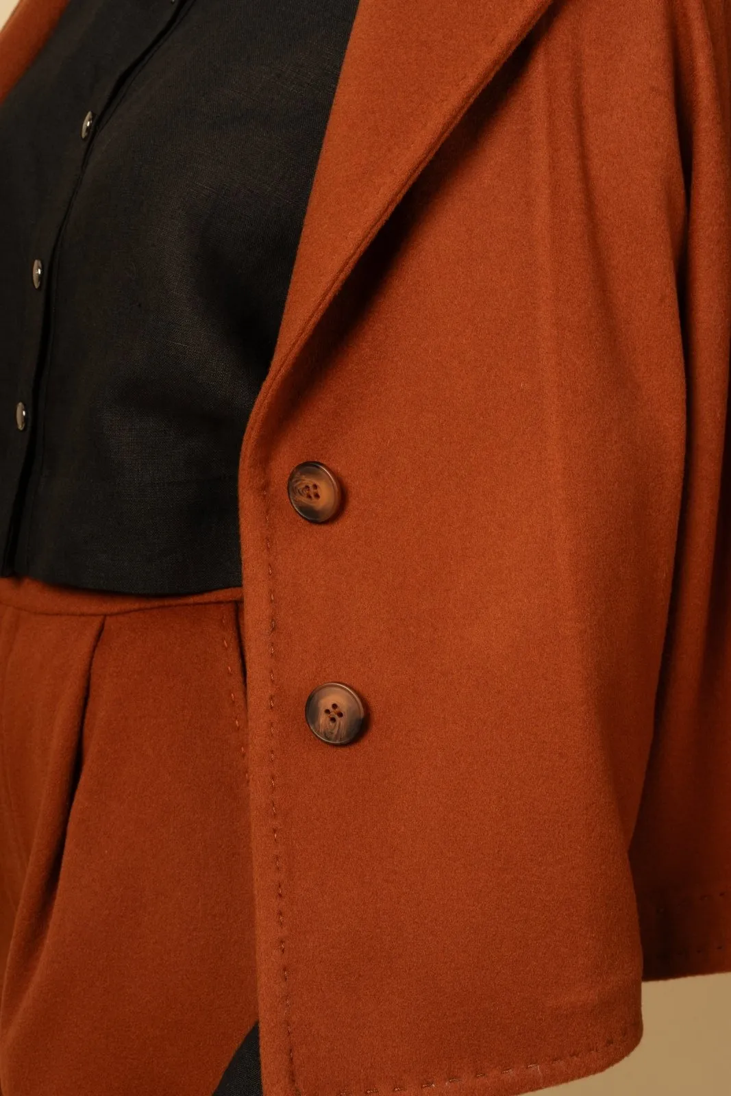 Brick Red Wool Jacket & Pant