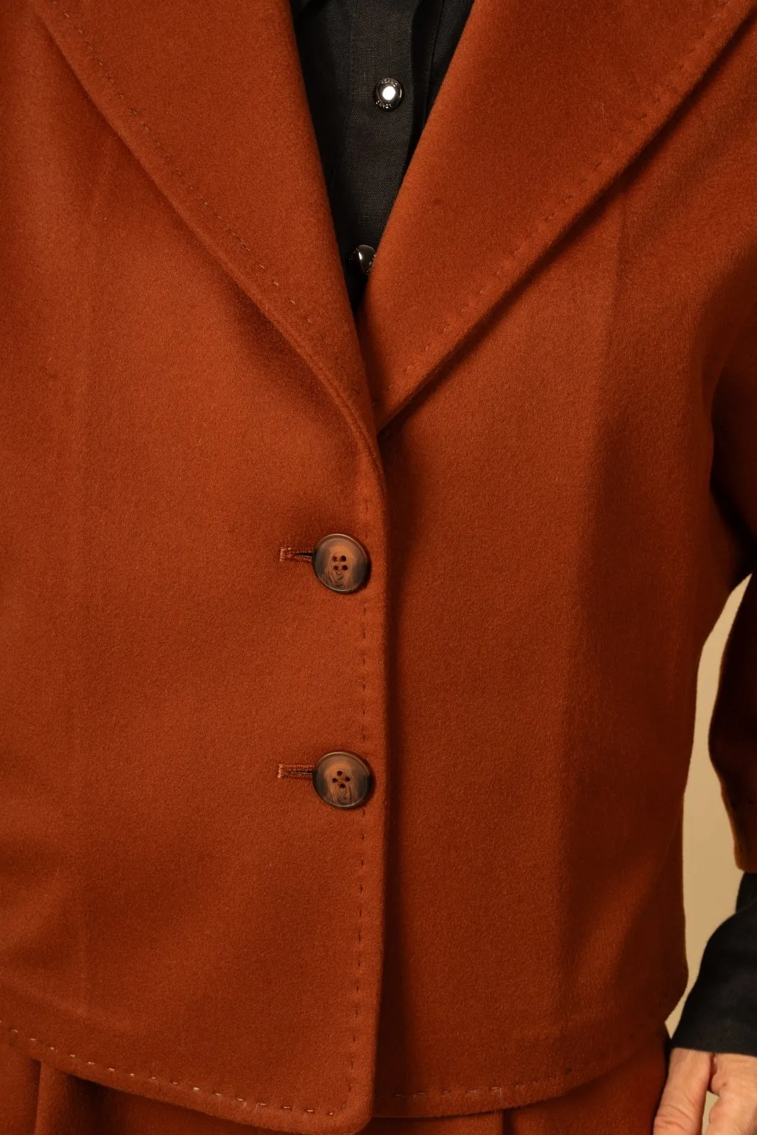 Brick Red Wool Jacket & Pant