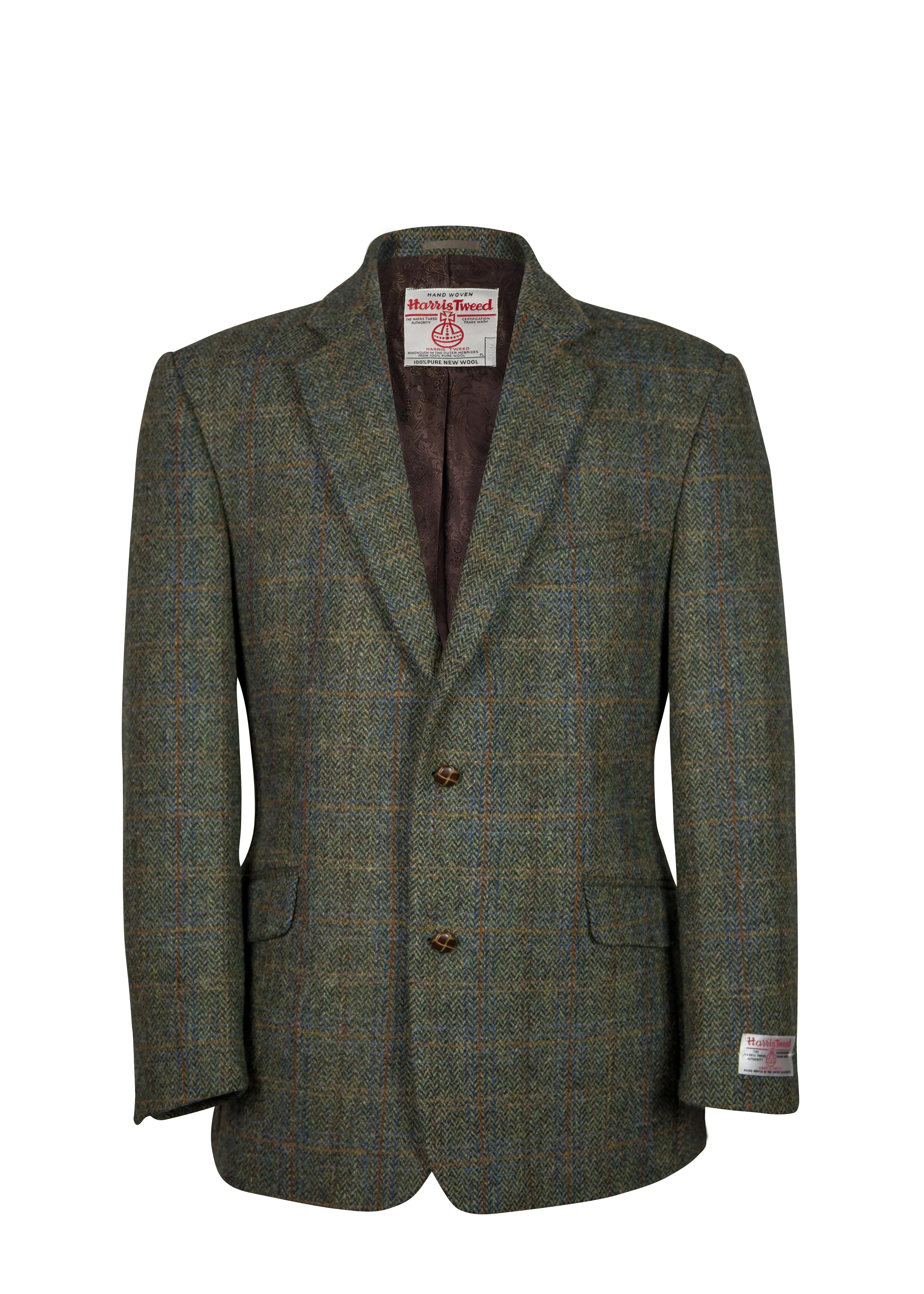 Bucktrout Green Multi Harris Tweed Patrick Jacket