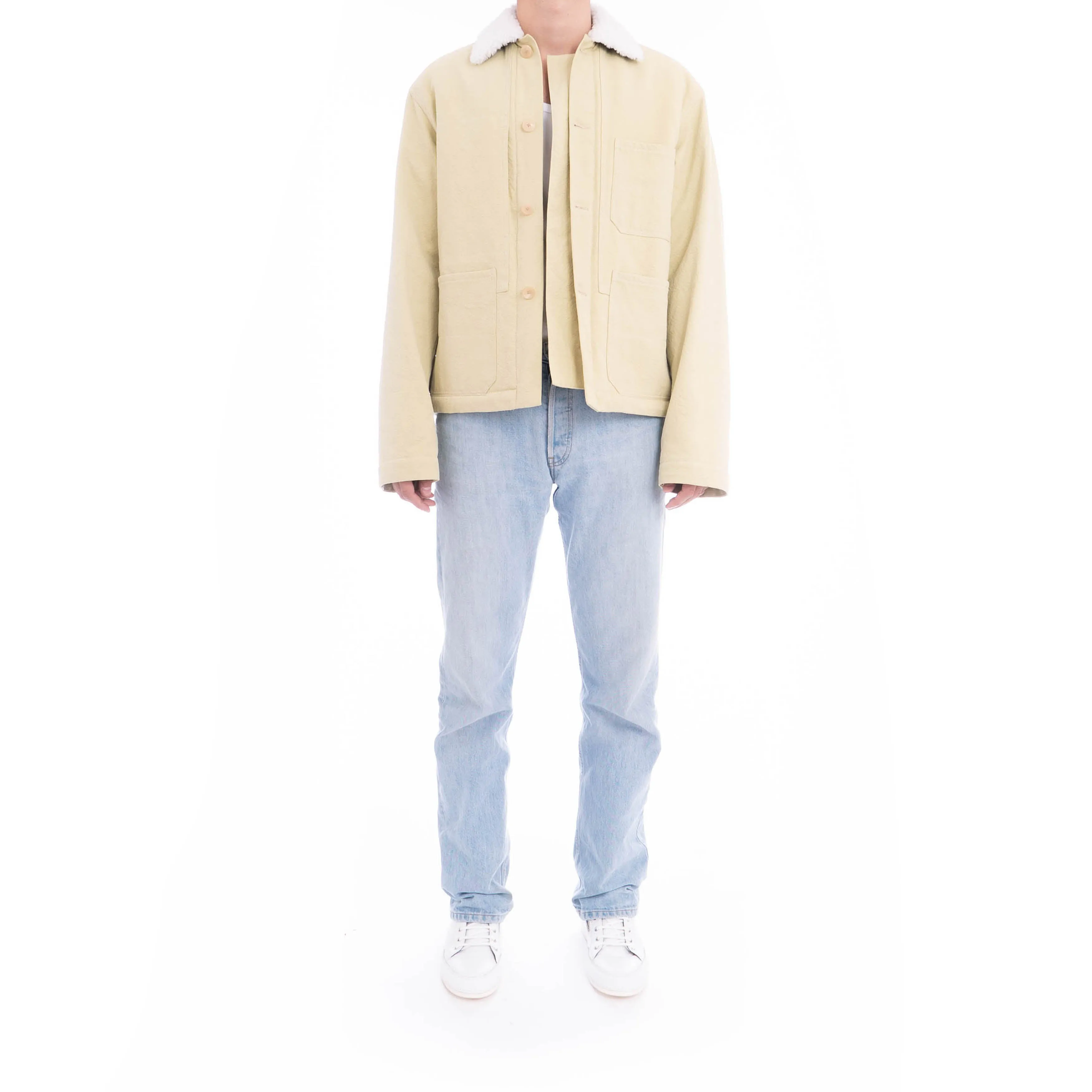 FW19 Yellow Workwear Shearling Jacket