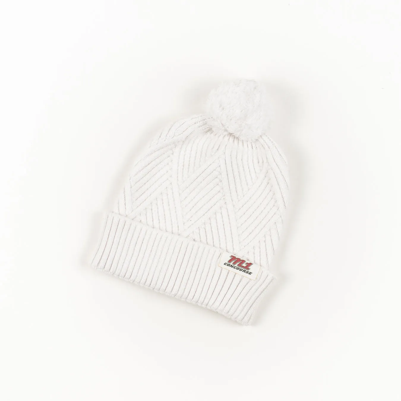 Legacy Knit Pom Hat and Bridge Textured Cuff Beanie