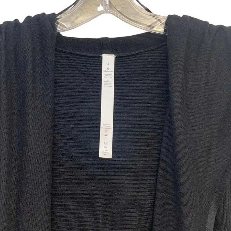 Lululemon Sundown Wrap Black sz 4