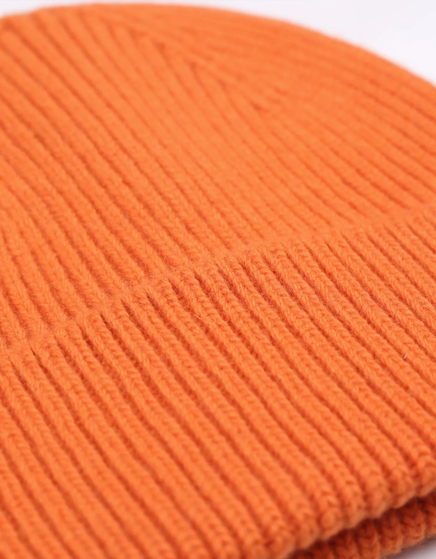 Merino Wool Beanie - Burned Orange