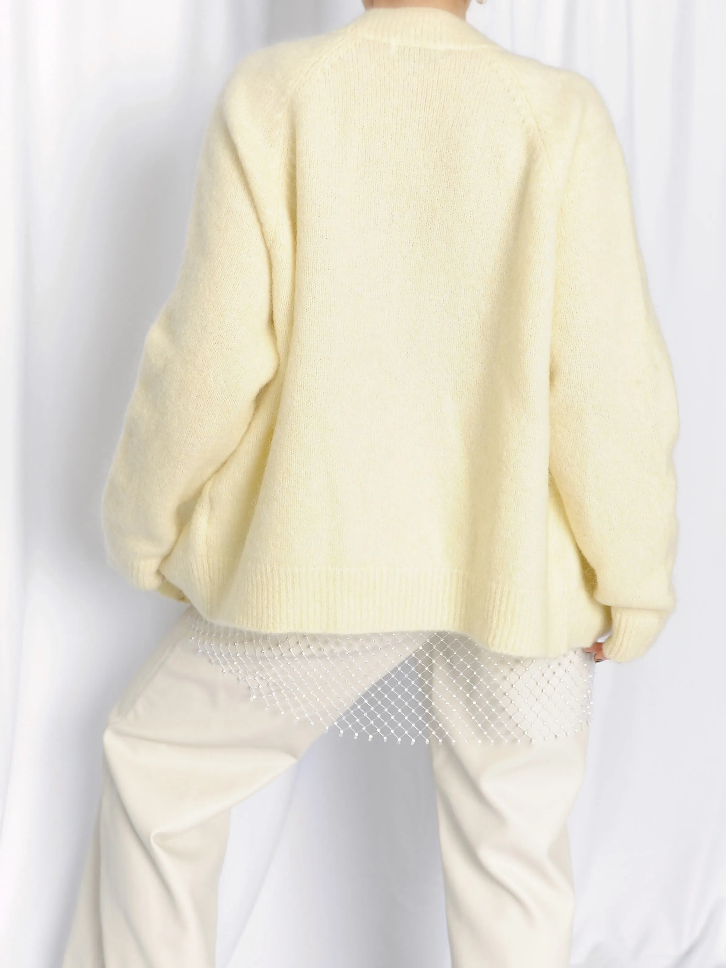 Pastel Yellow Cardigan