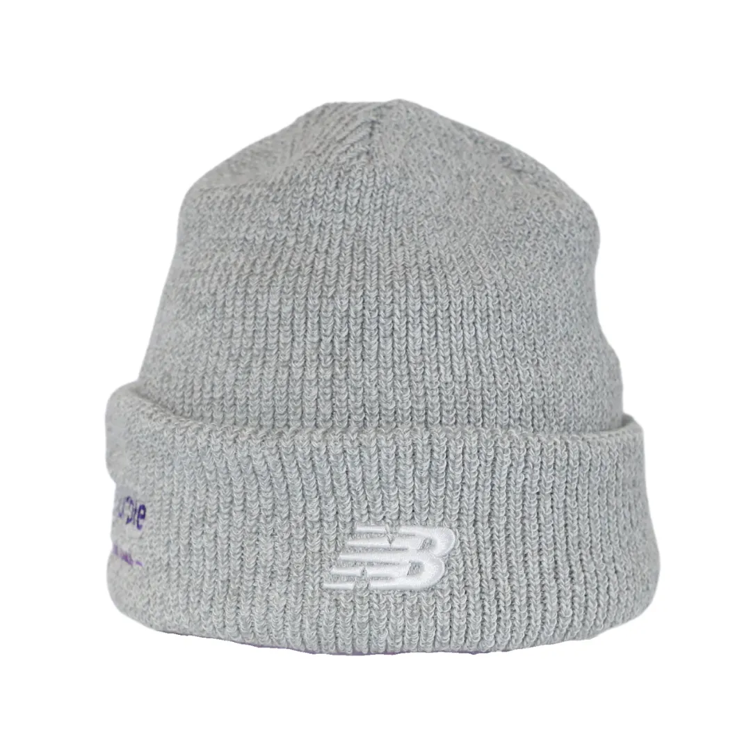 Project Purple x New Balance Cuff Knit Beanie - Gray