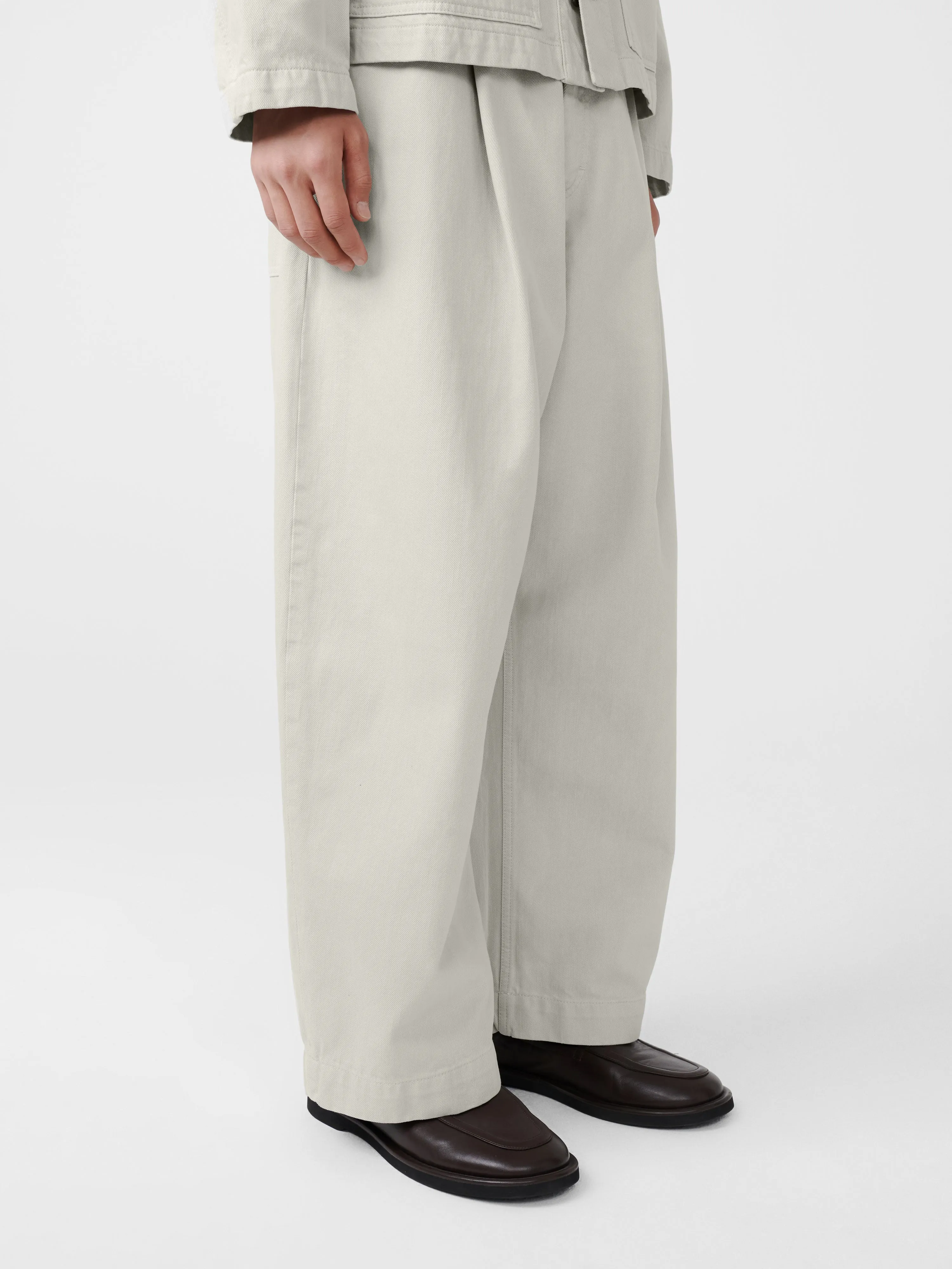 Puch Denim Pant in Bone Grey