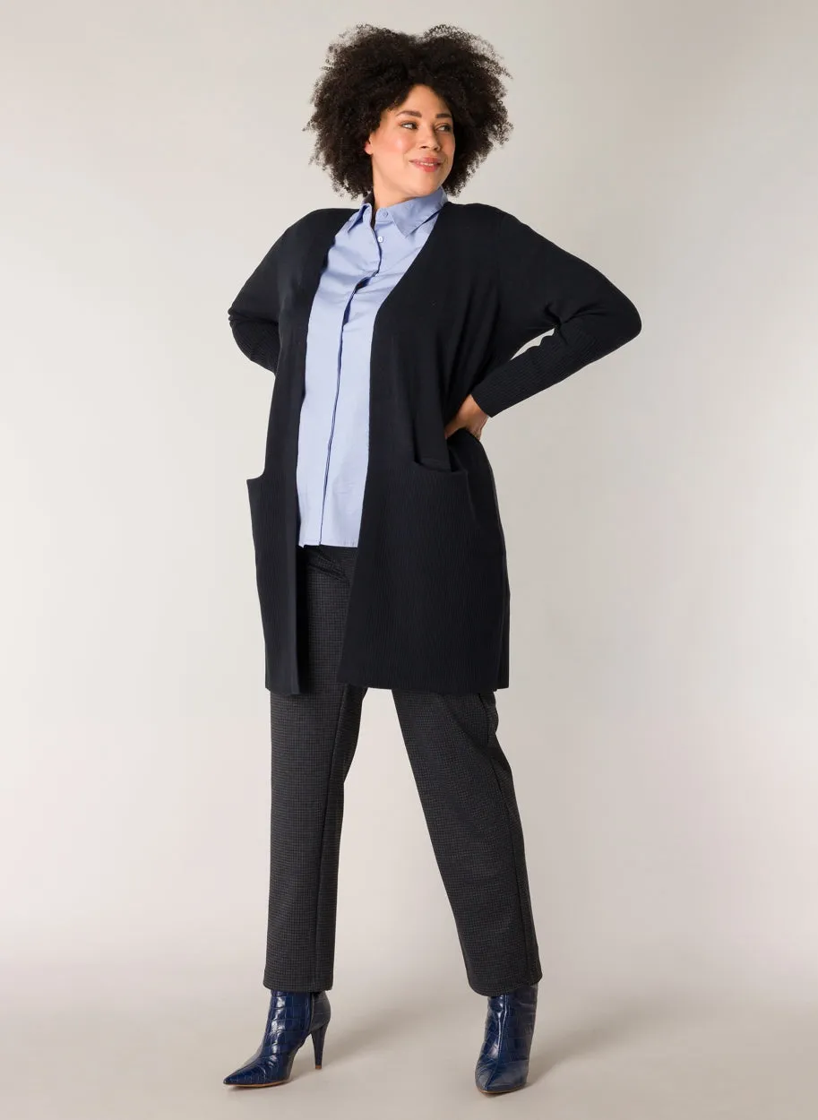 Rebbel cozy open-front cardigan