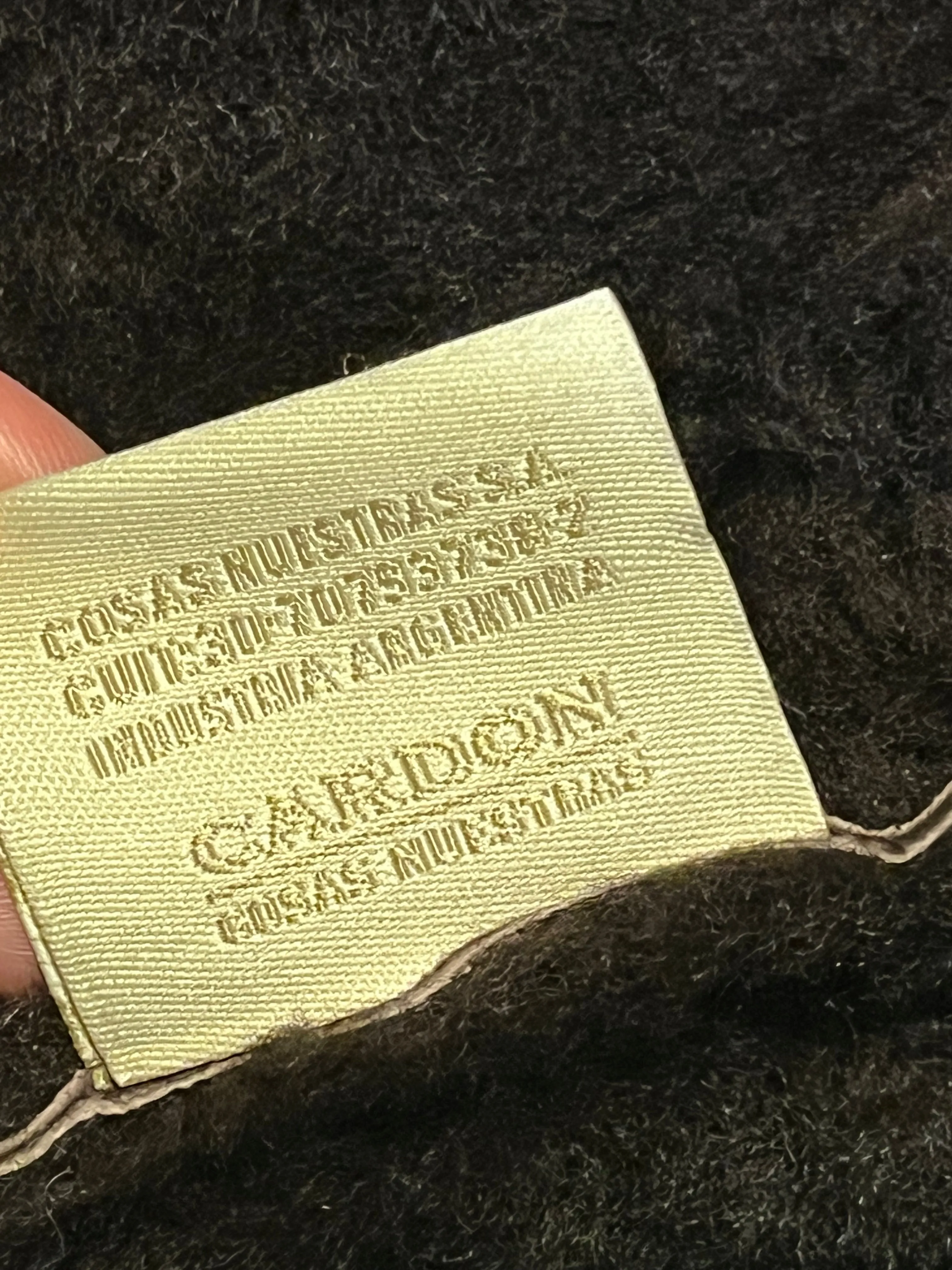 Vintage Cardon Brown Shearling Jacket, Made in Argentina, Size 38”