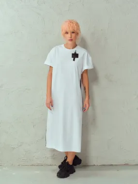 White Dress with Removable Accents