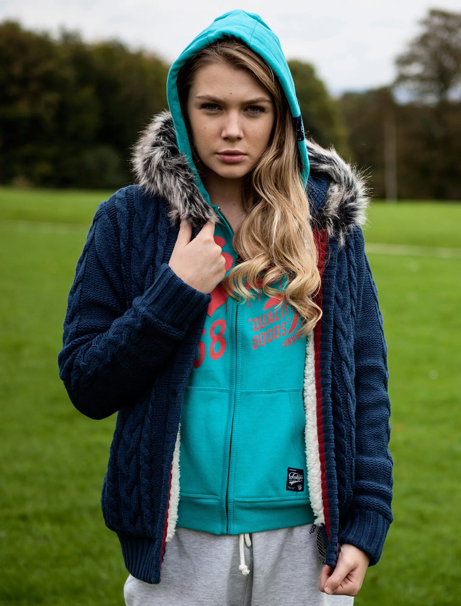 Womens Tokyo Laundry Elderflower Hooded Cardigan